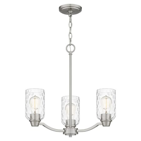 Quoizel Acacia 3-Light Brushed Nickel Chandelier ACA5020BN